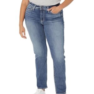 NWT Silver Jeans Avery High Rise Curvy Skinny Plus Size 20